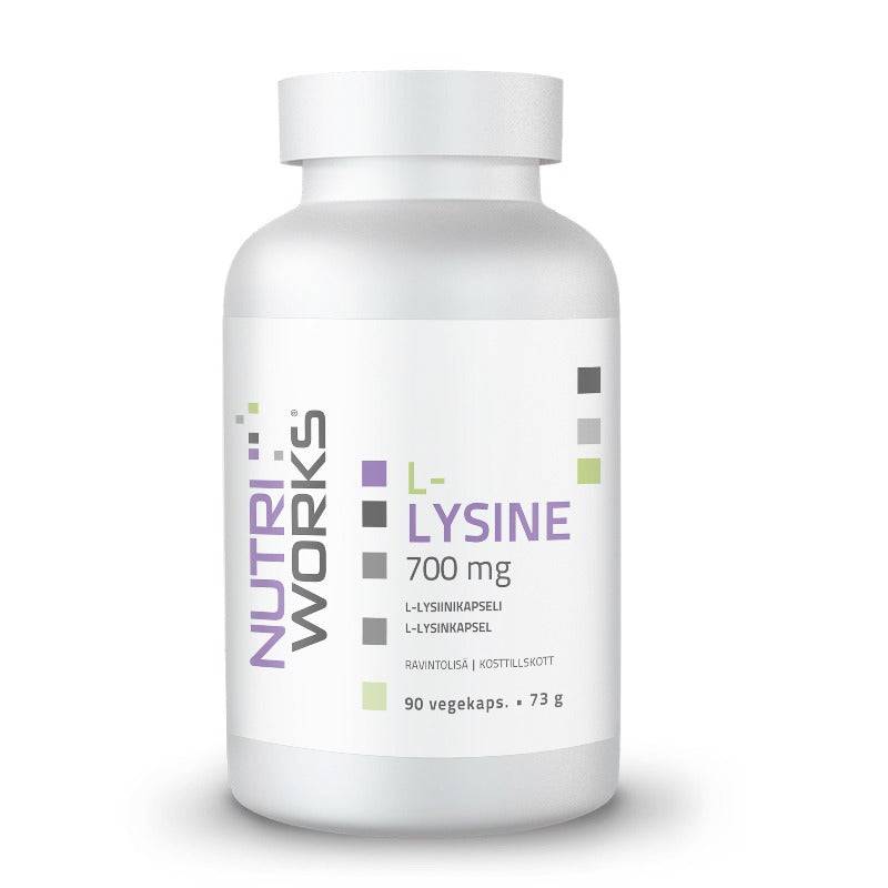 Nutri Works L-Lysine 700 mg 90 kaps. - Sinunapteekki.fi