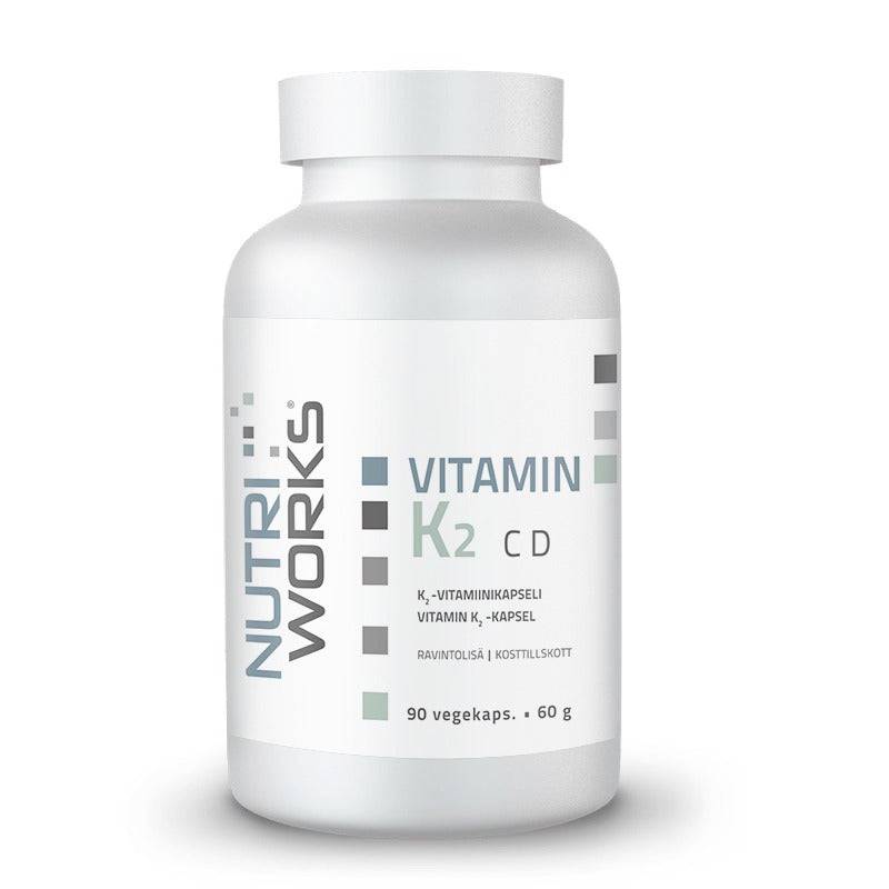 Nutri Works Vitamin K2 - K2-vitamiinikapseli 90 kaps. - Sinunapteekki.fi
