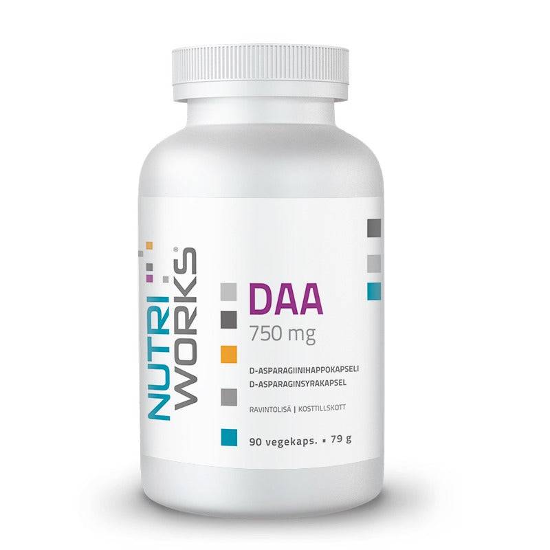 Nutri Works DAA - D-Asparagiinihappo 90 kaps.