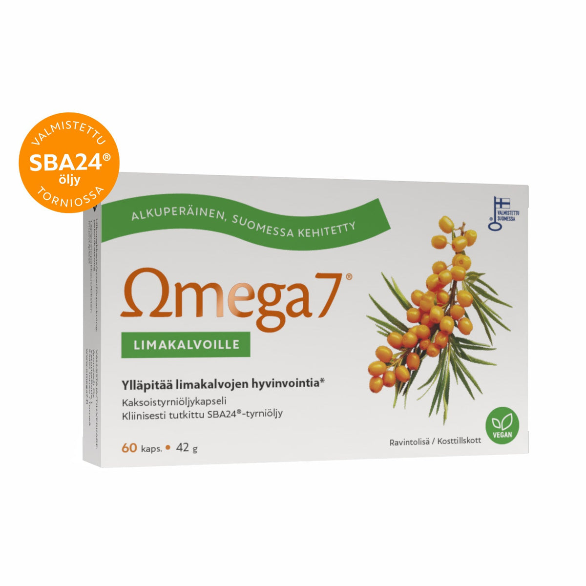 Omega7 SBA24® Kaksoistyrniöljykapseli 60 kaps.