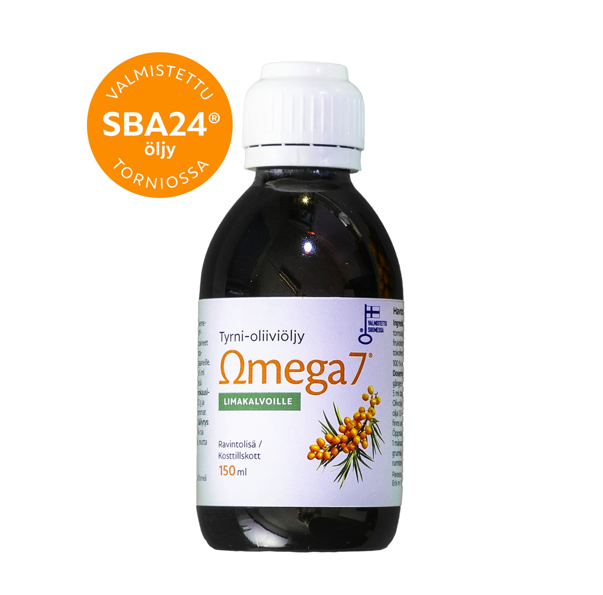 Omega7 SBA24® Tyrni-Oliiviöljy 150 ml