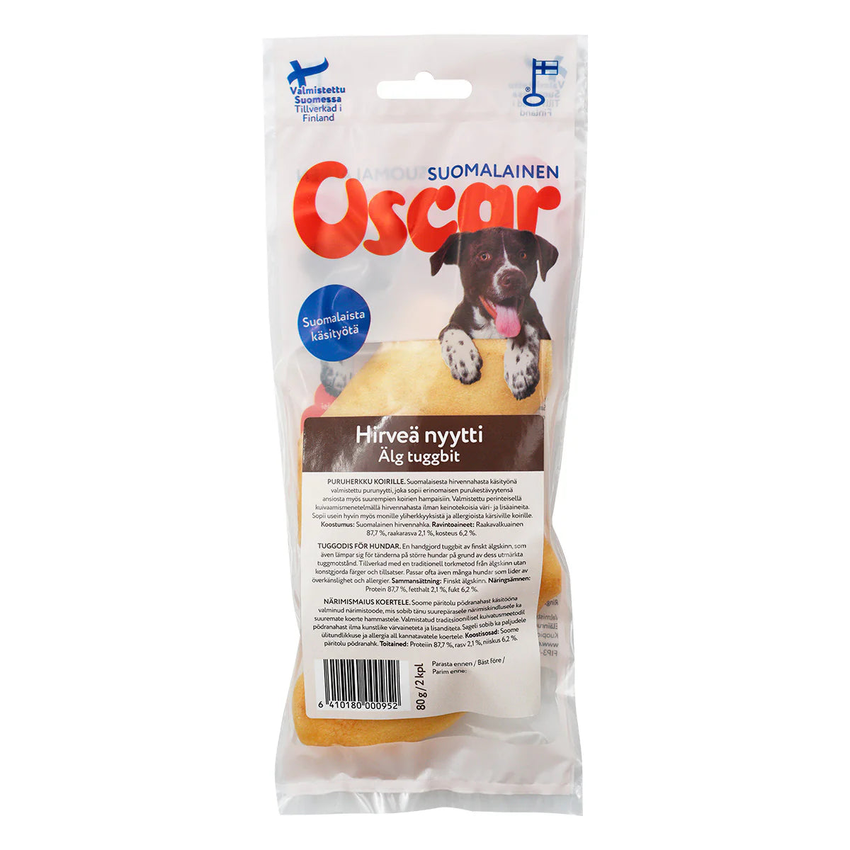 Oscar Hirveä Nyytti Puruherkku 2 kpl