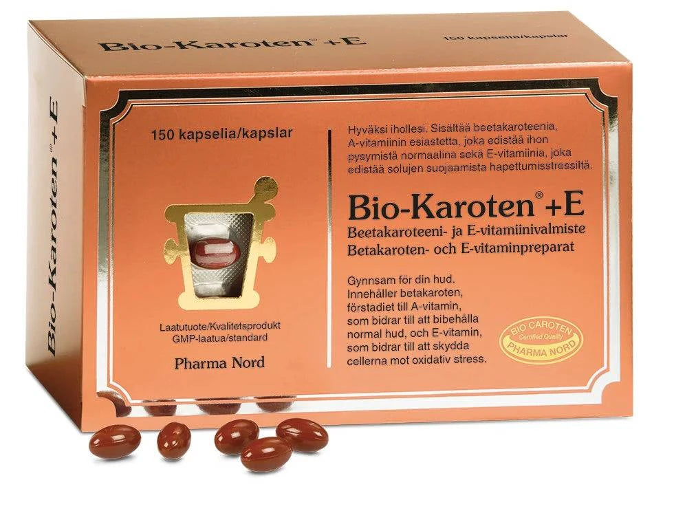 Pharma Nord Bio-Karoten+E 150 kaps. - Sinunapteekki.fi