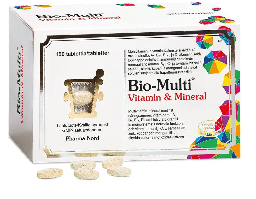 Pharma Nord Bio-Multi monivitamiini- ja hivenainetabletti 150 tabl. - Sinunapteekki.fi