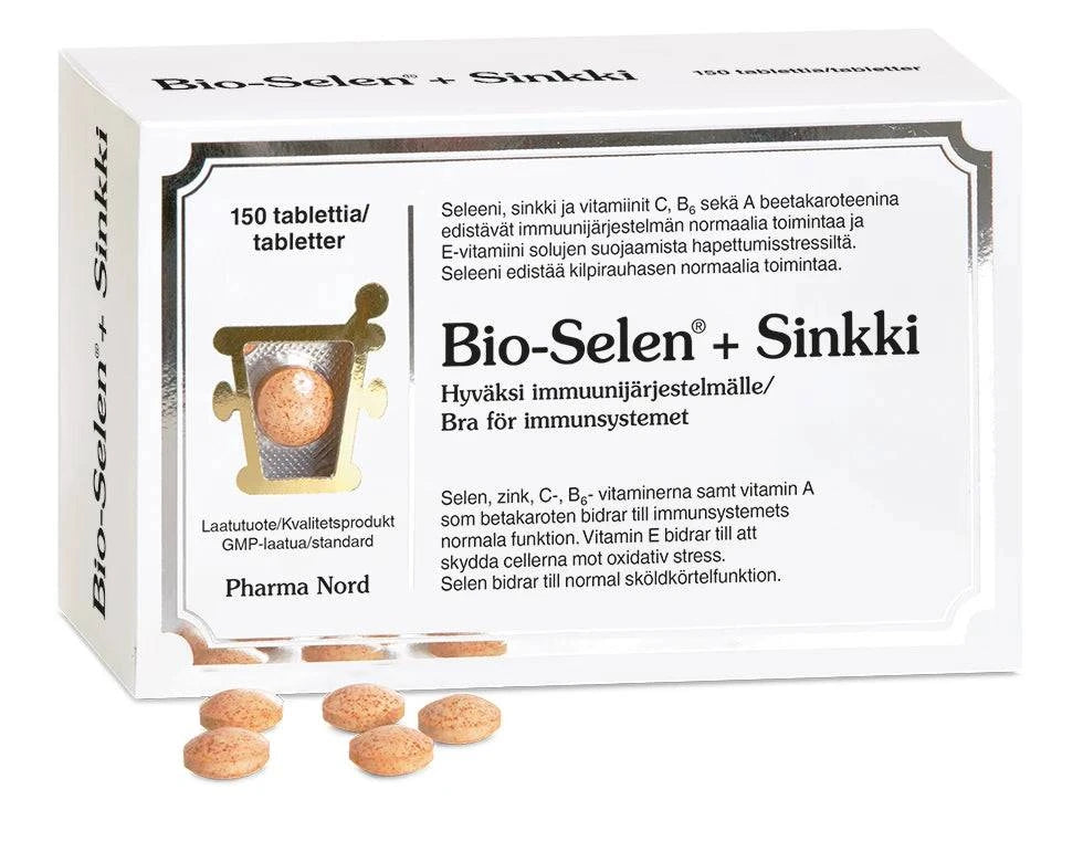 Pharma Nord Bio-Seleeni 50 µg +Sinkki 15 mg 150 tabl. - Sinunapteekki.fi