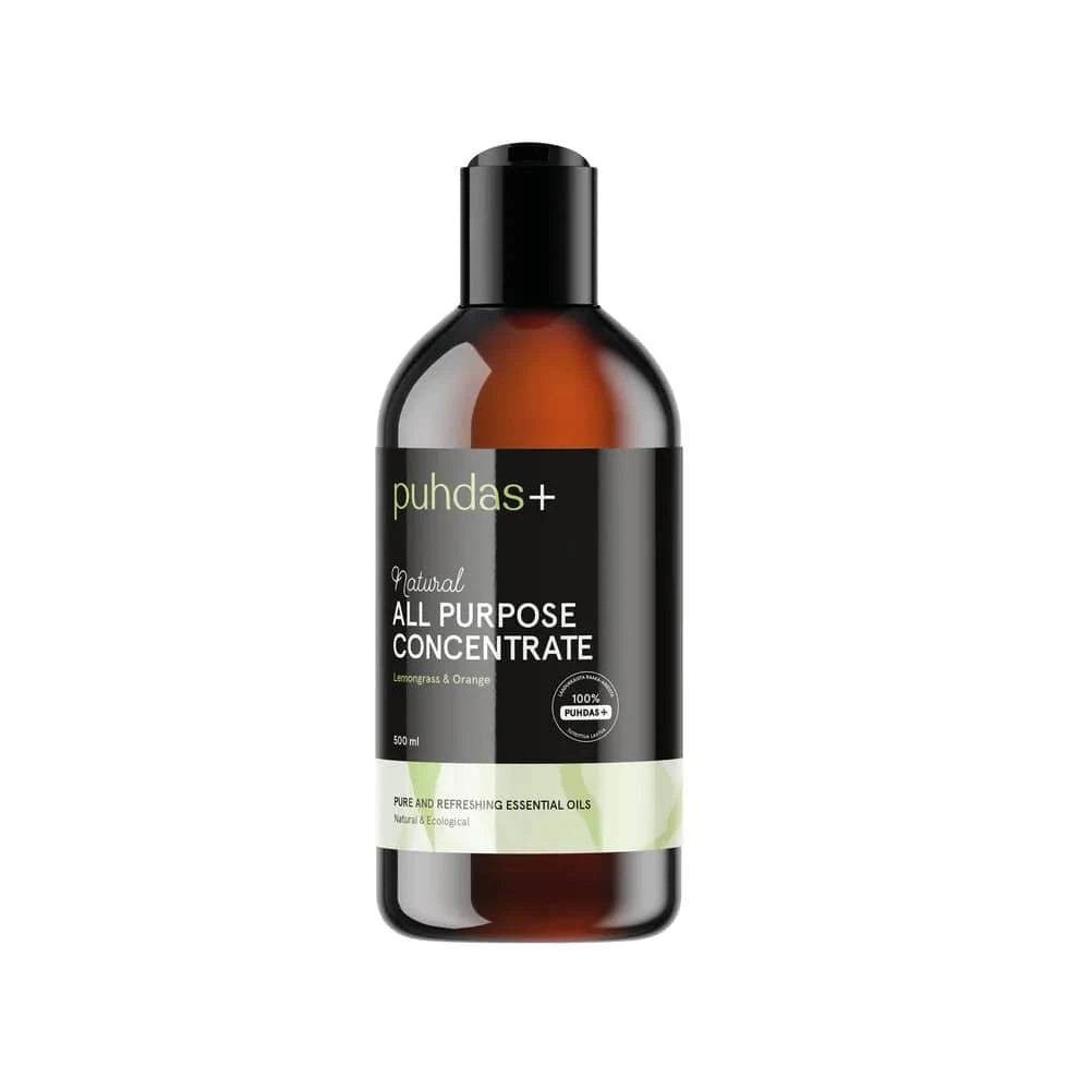 Puhdas+ Natural All Purpose Concentrate - Lemongrass & Orange - Yleispuhdistustiiviste 500 ml - Sinunapteekki.fi