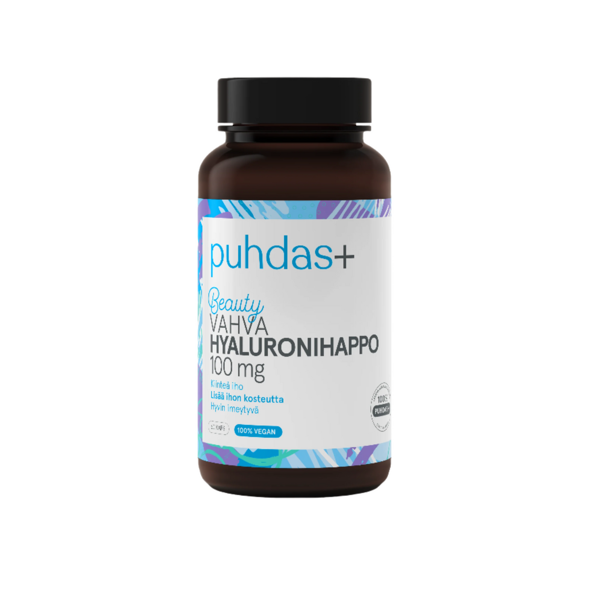 Puhdas+ Beauty Vahva Hyaluronihappo 100 mg 60 kaps.