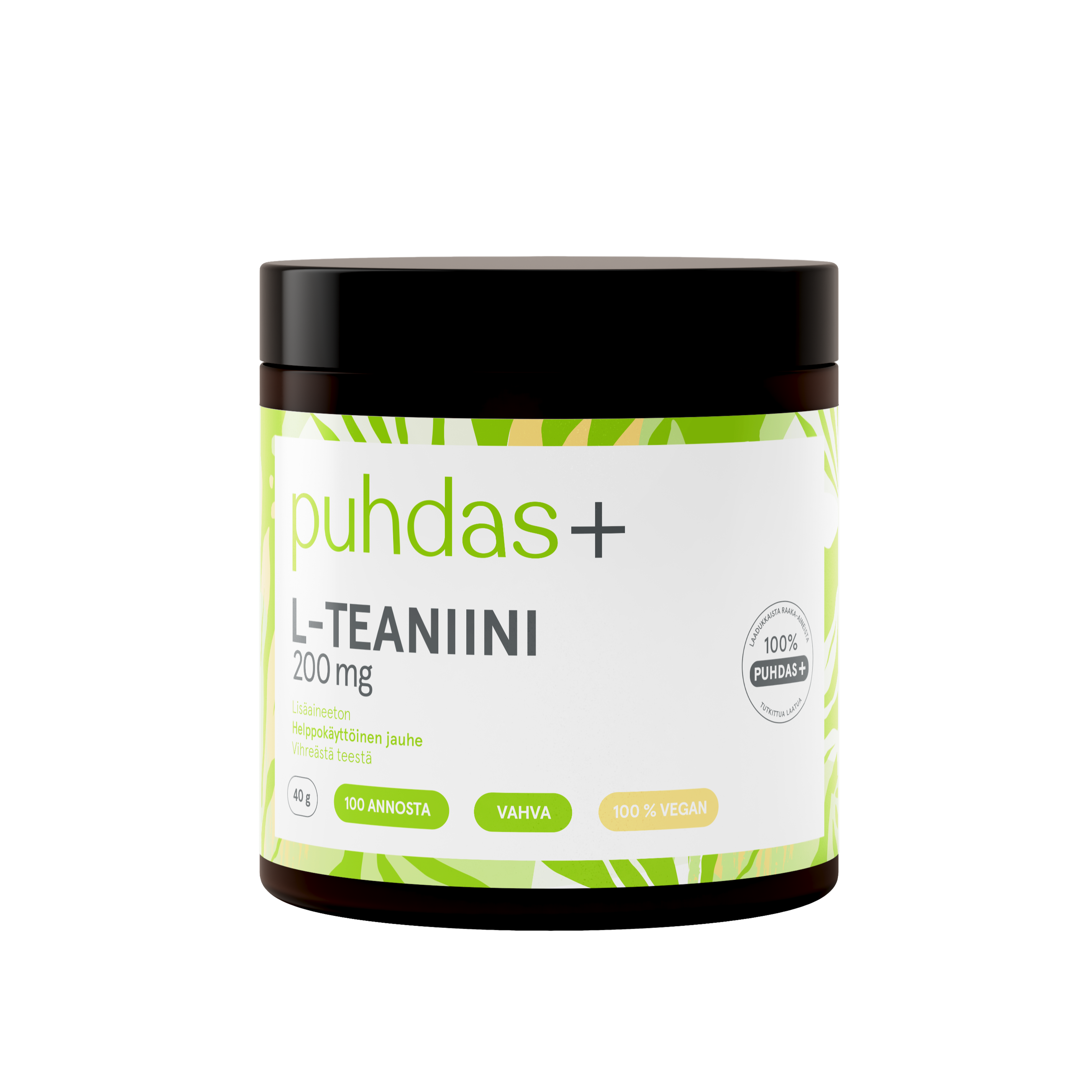 Puhdas L Teaniini 200 Mg 40 G puhdas-l-teaniini-200-mg-40-g