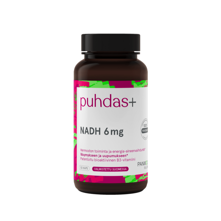 Puhdas+ NADH 6 mg 50 kaps. - Sinunapteekki.fi