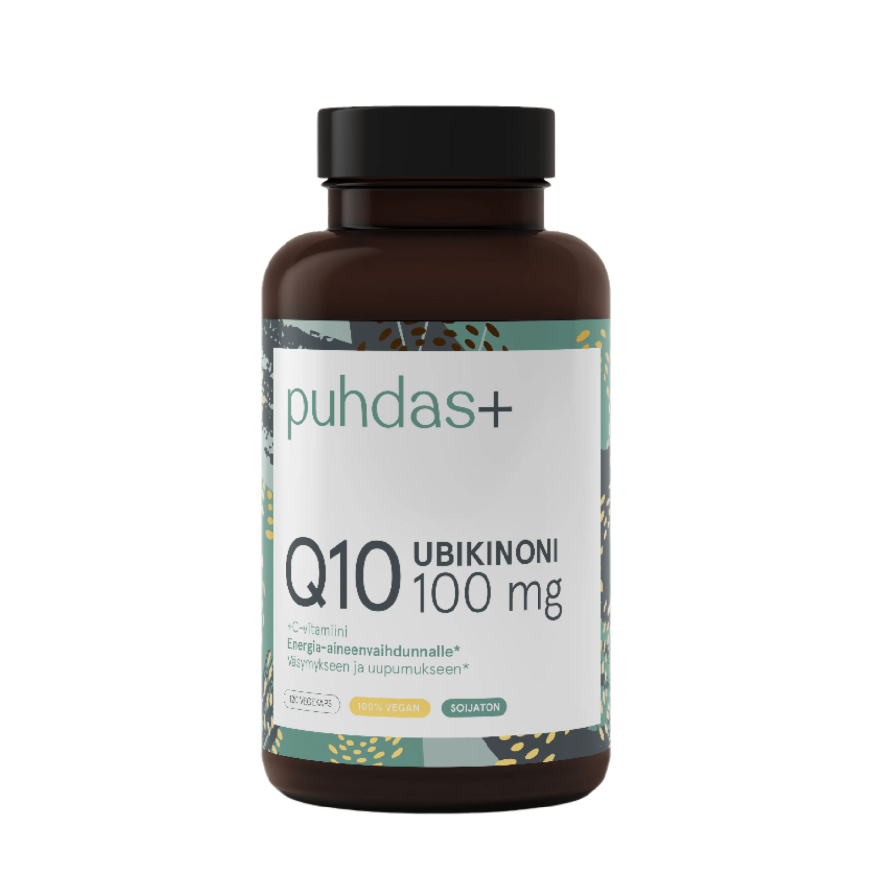 Puhdas+ Ubikinoni Q10 100 mg + C-vitamiini 120 vegekaps. - Sinunapteekki.fi