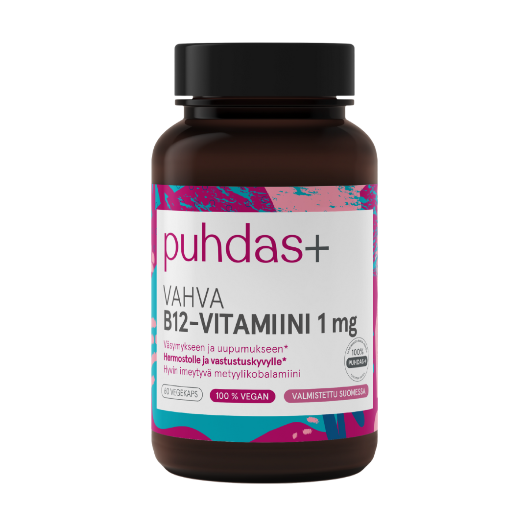 Puhdas+ Vahva B12-vitamiini 60 kaps.