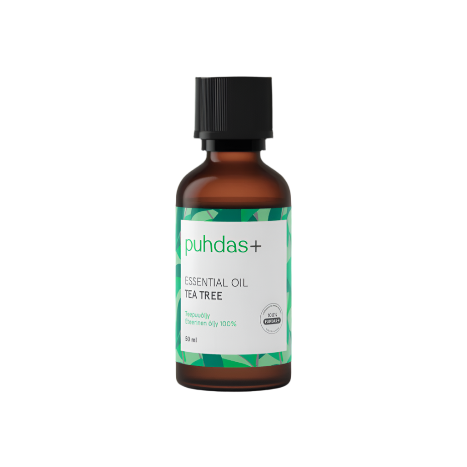Puhdas+ Essential Oil Tea Tree - Teepuuöljy 50 ml - Sinunapteekki.fi