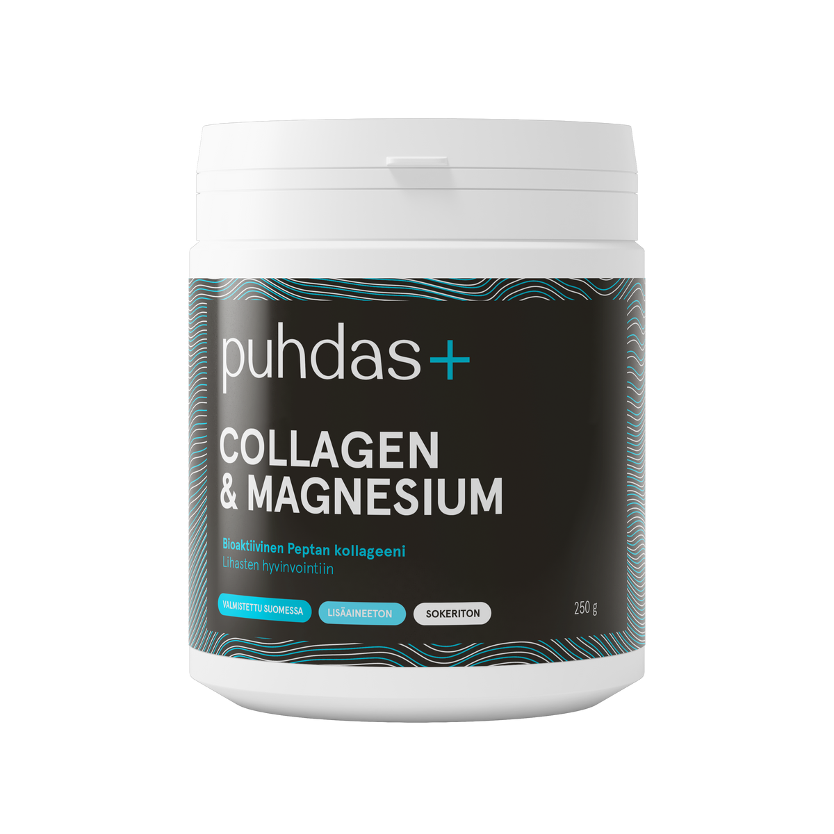 Puhdas+ Collagen & Magnesium 250 g - Päiväys 07/2024