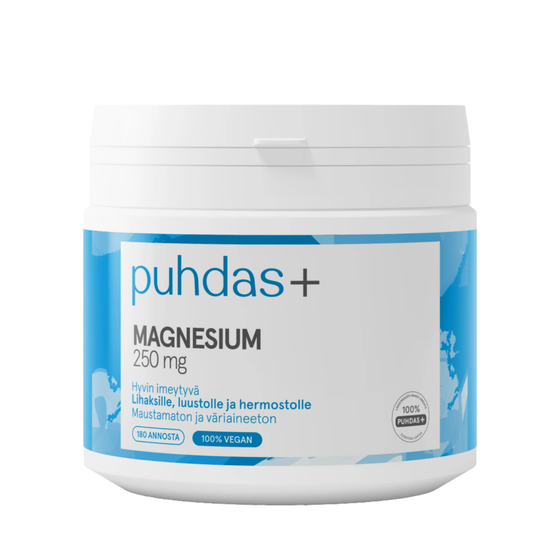 Puhdas+ Magnesium 250 mg 200 g - Sinunapteekki.fi