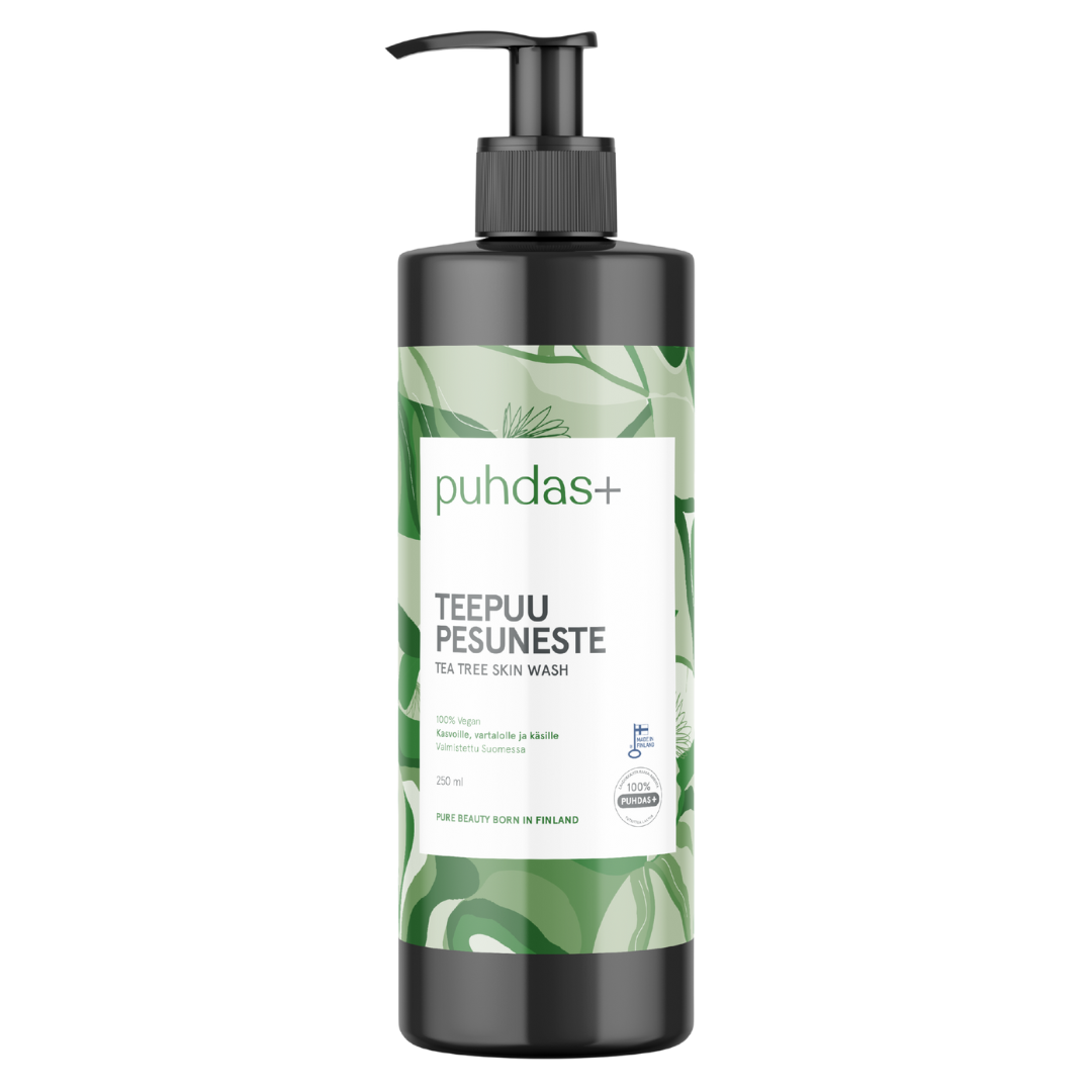 Puhdas+ Antiseptic Tea Tree Skin Wash - Teepuusaippua 250 ml