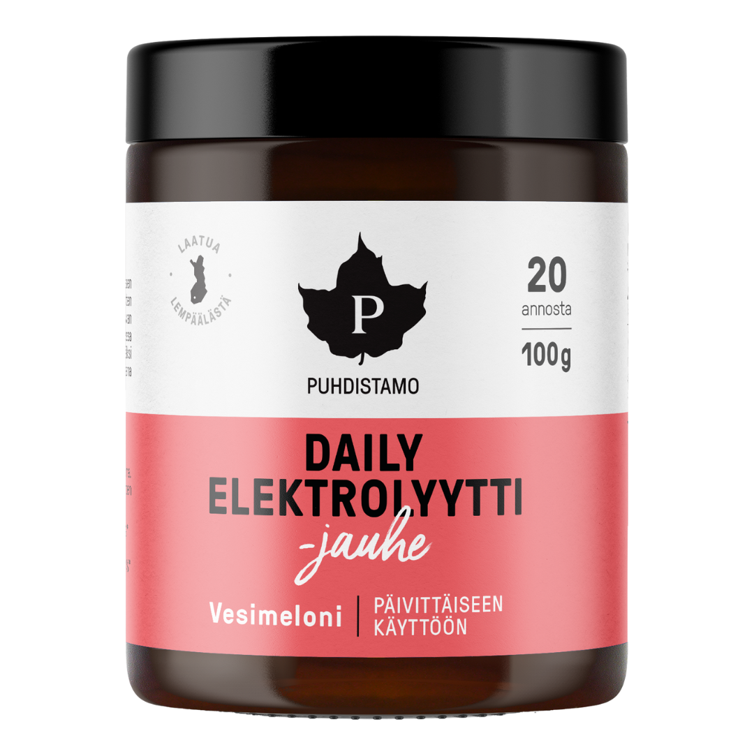 Puhdistamo Daily Elektrolyyttijauhe Vesimeloni 100 g