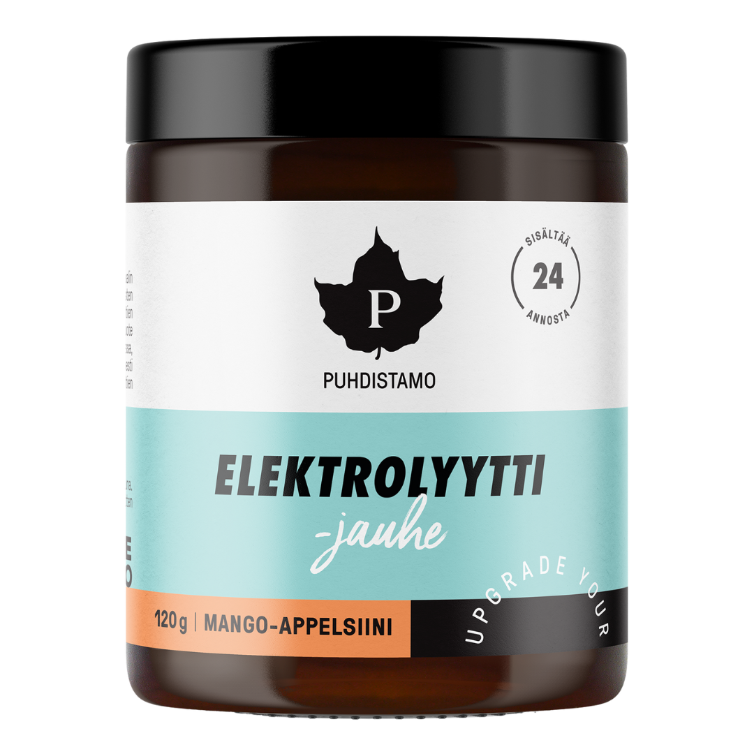 Puhdistamo Elektrolyyttijauhe Mango-Appelsiini 120 g