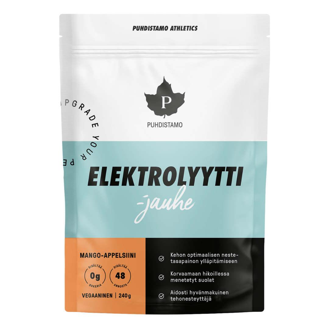 Puhdistamo Elektrolyyttijauhe Mango-Appelsiini 240 g