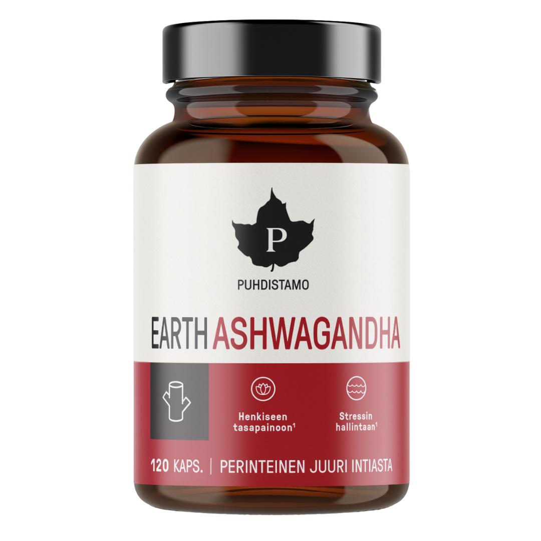 Puhdistamo Earth Ashwagandha 120 kaps.
