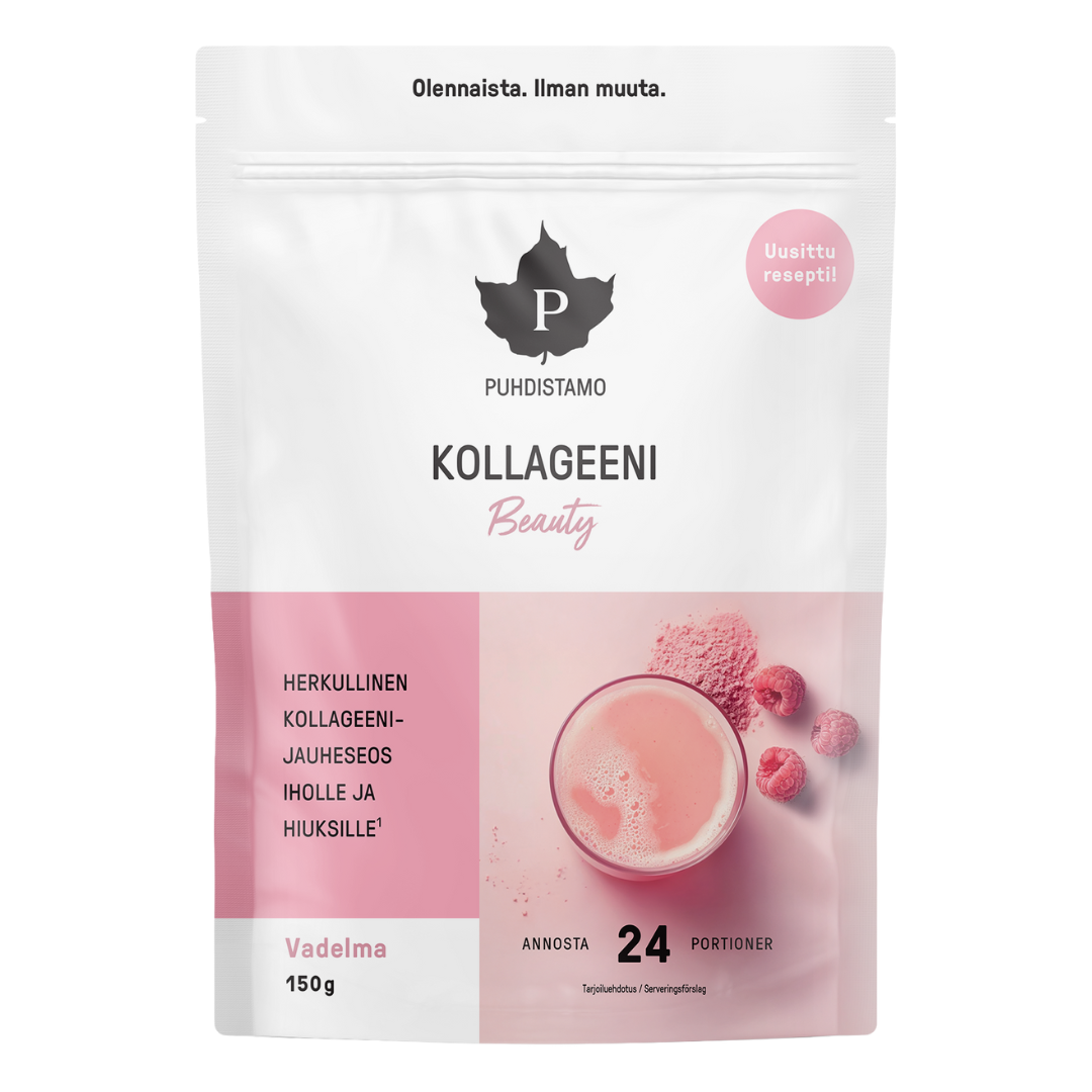 Puhdistamo, kollageeni beauty, jauheseos, vadelma, 150 g