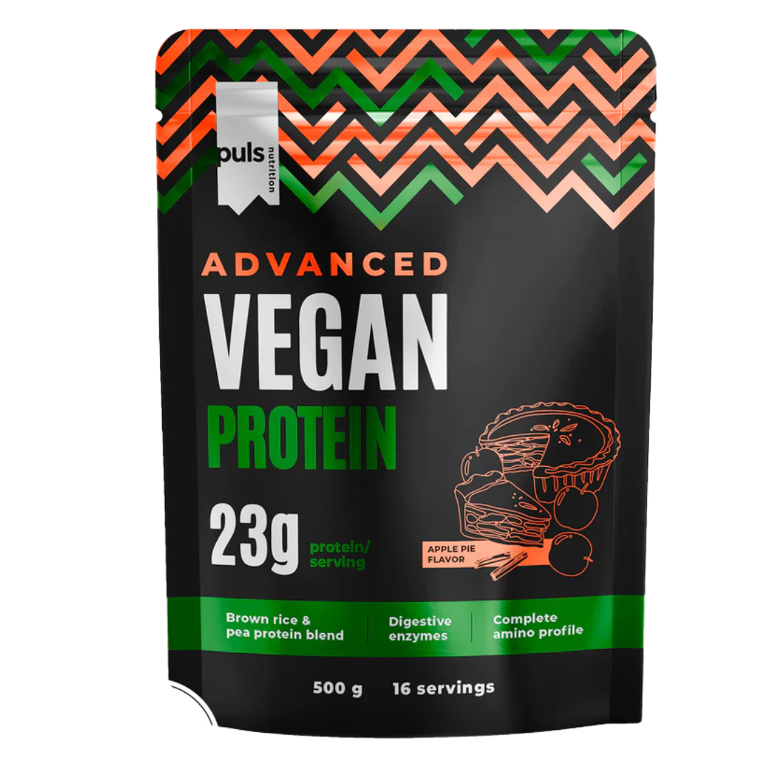 Puls Nutrition Advance Vegan Protein - Kasviproteiinijauhe Omenapiirakka 500 g