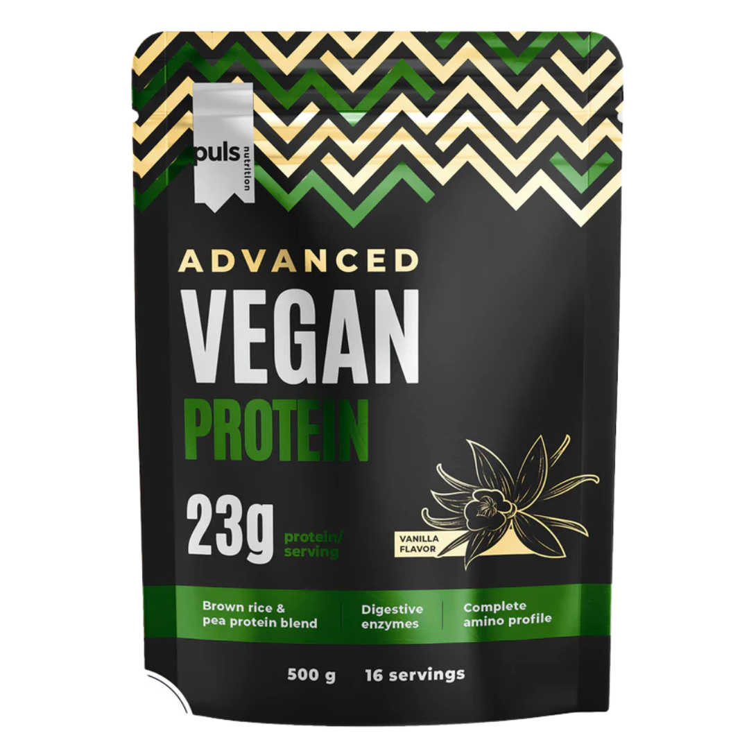 Puls Nutrition Advanced Vegan Protein - Kasviproteiinijauhe Vanilja 500 g