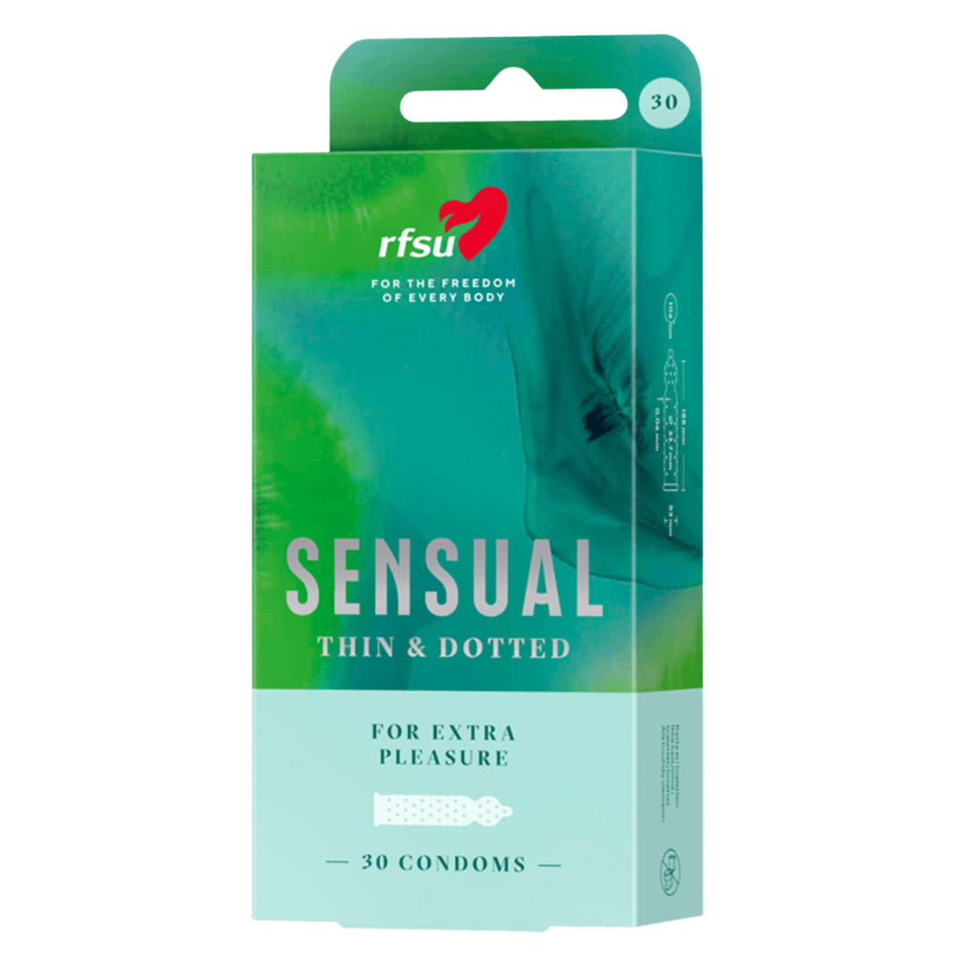 RFSU Sensual Thin & Dotted - Kondomi 30 kpl