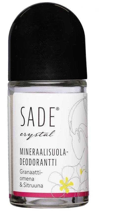 Sade Crystall Roll-On Mineraalisuola Deodorantti 50 ml - Granaattiomena & Sitruuna
