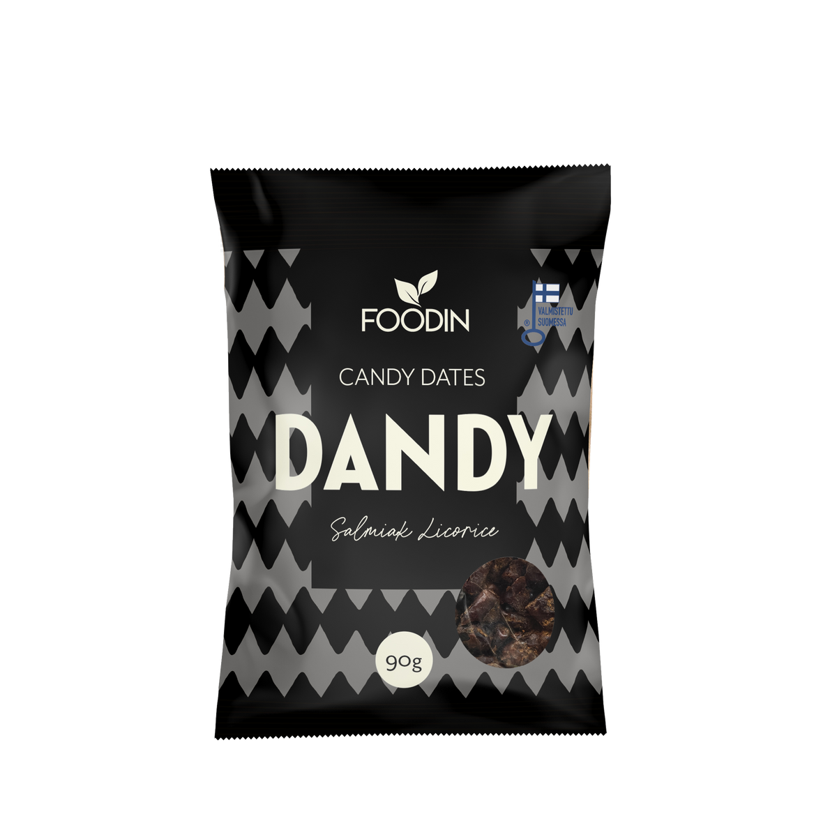 Foodin Dandy Candy Dates Liquorice - Karkkitaateli Salmiakki 90 g