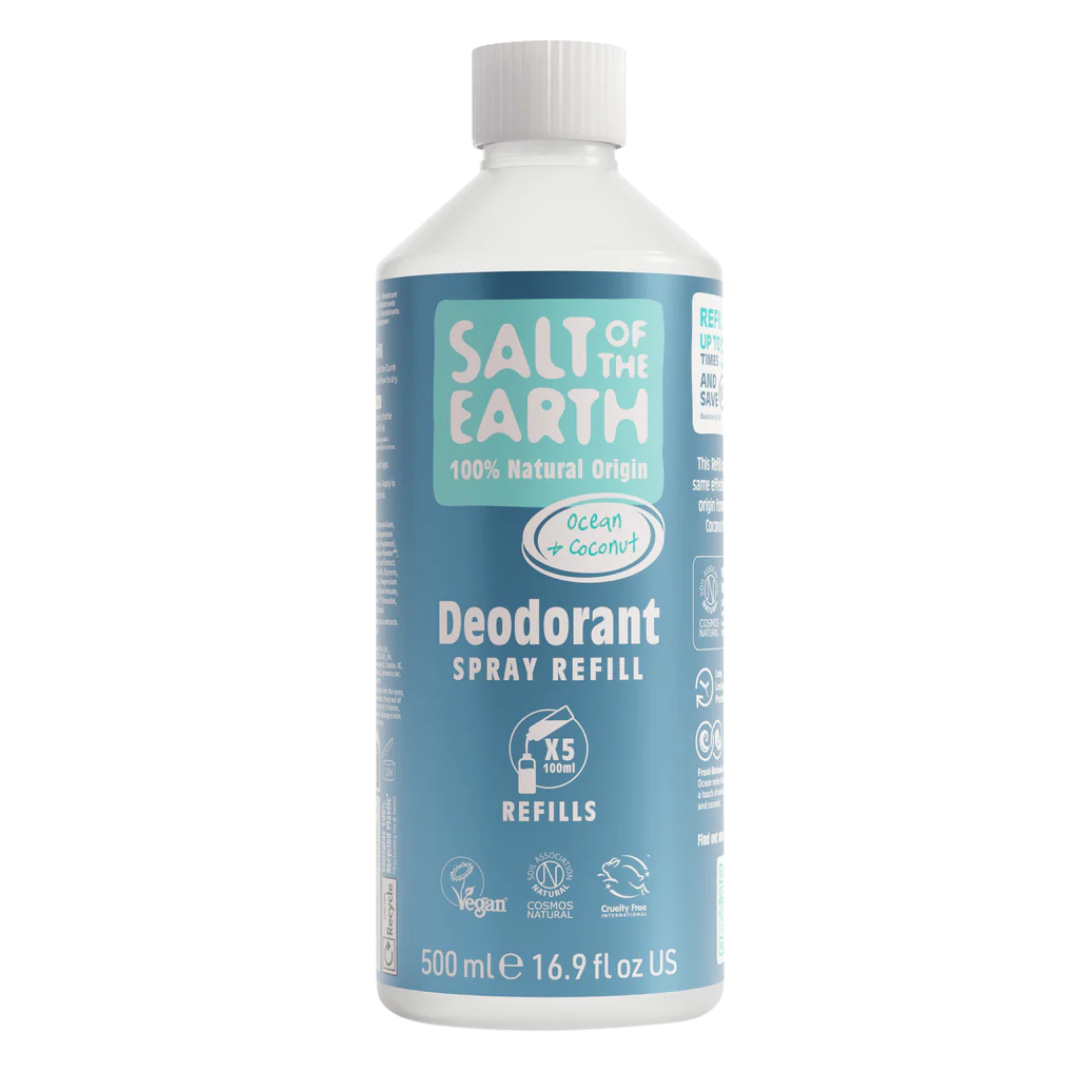 Salt of the Earth Spray deodorantin täyttöpakkaus tuoksussa meri & kookos