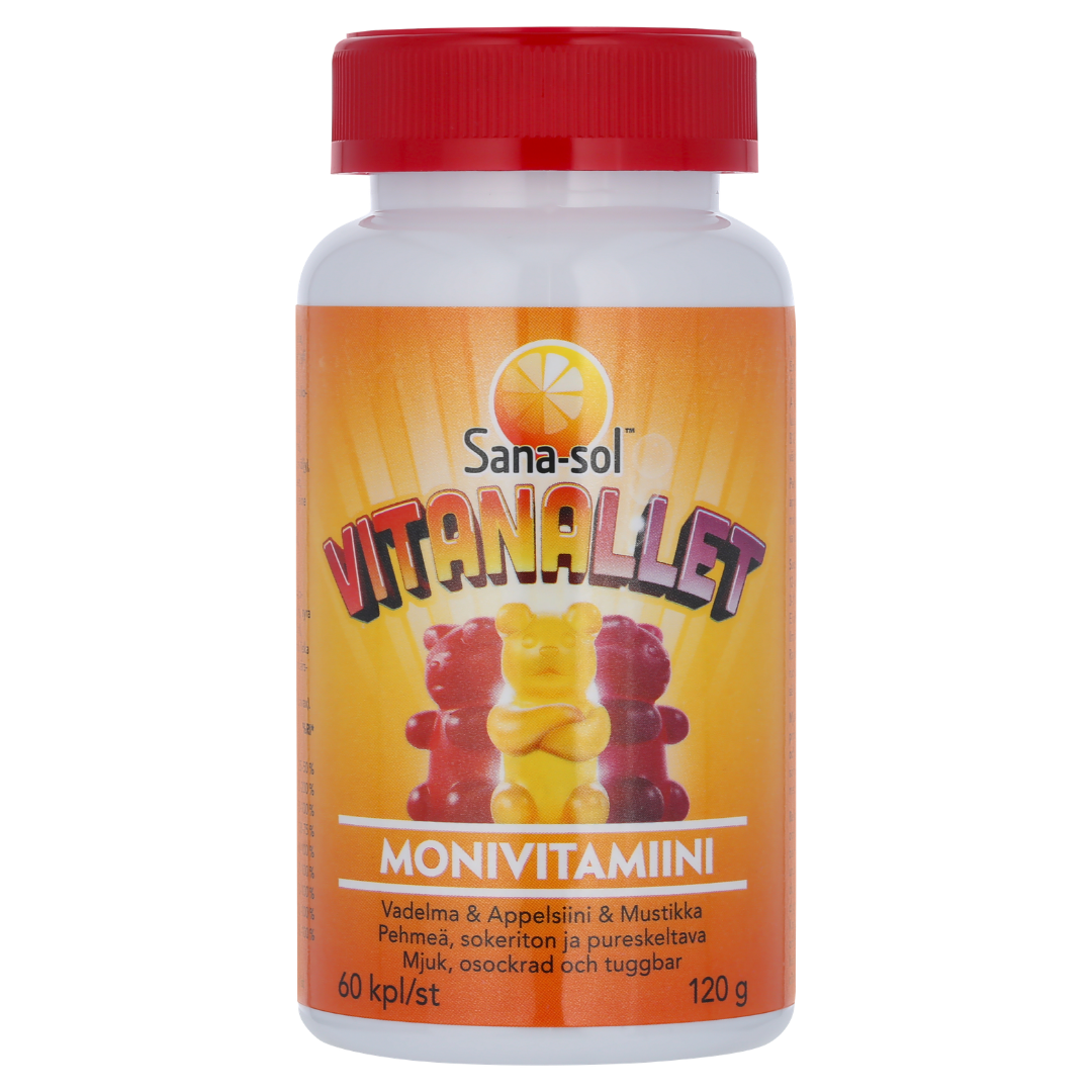 Sana-Sol Vitanallet Monivitamiini 60 kpl