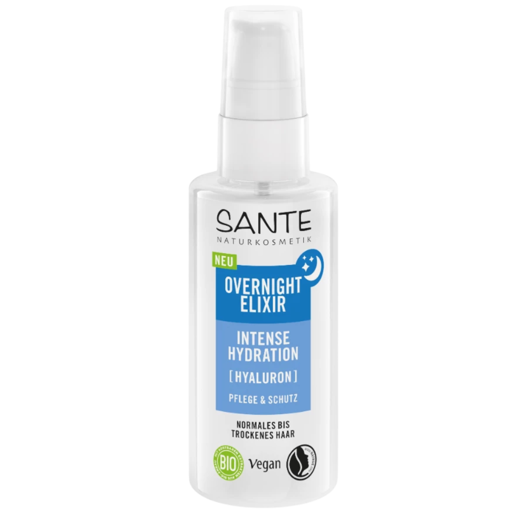 Sante Intense Hydration Overnight Elixir - Hiuksiin jätettävä hoitoaine 75 ml