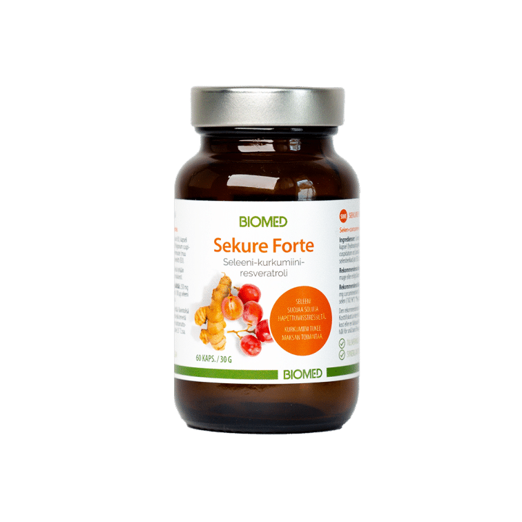 Biomed Sekure Forte 60 kaps. - Sinunapteekki.fi