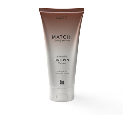 SensiDO Match Coloring Hair Mask Beautiful Brown (Natural) - Sävyttävä Hiusnaamio Ruskea 200 ml