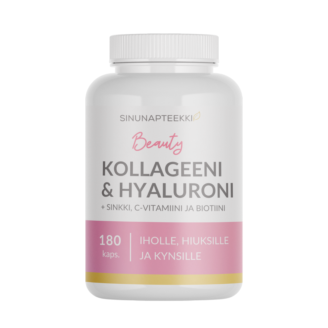 Sinunapteekin Beauty Kollageeni & Hyaluroni 180 kaps. - Sinunapteekki.fi