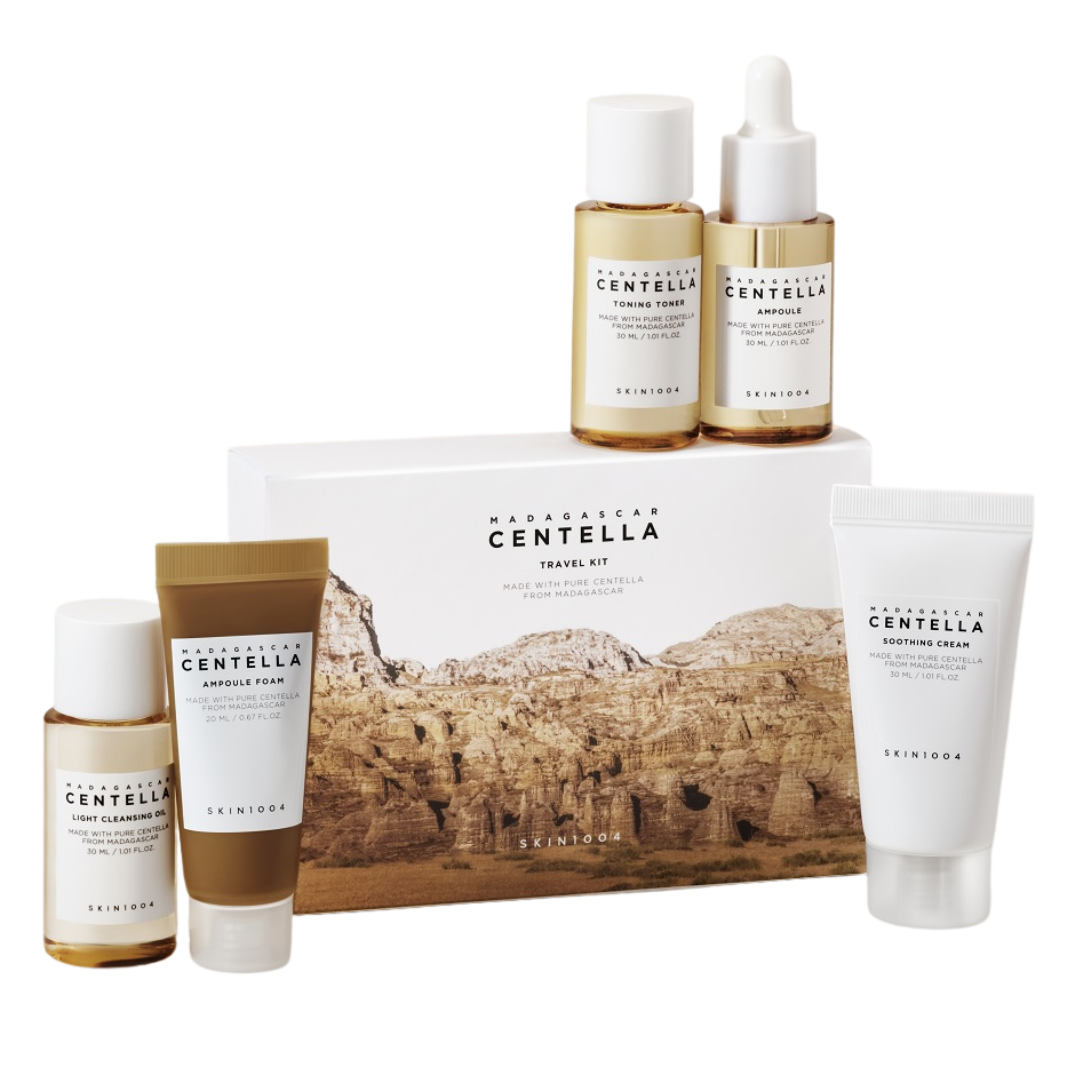 SKIN1004 Madagascar Centella Travel Kit, matkasetti, lahjapakkaus, kokeilupakkaus, sinunapteekki.fi
