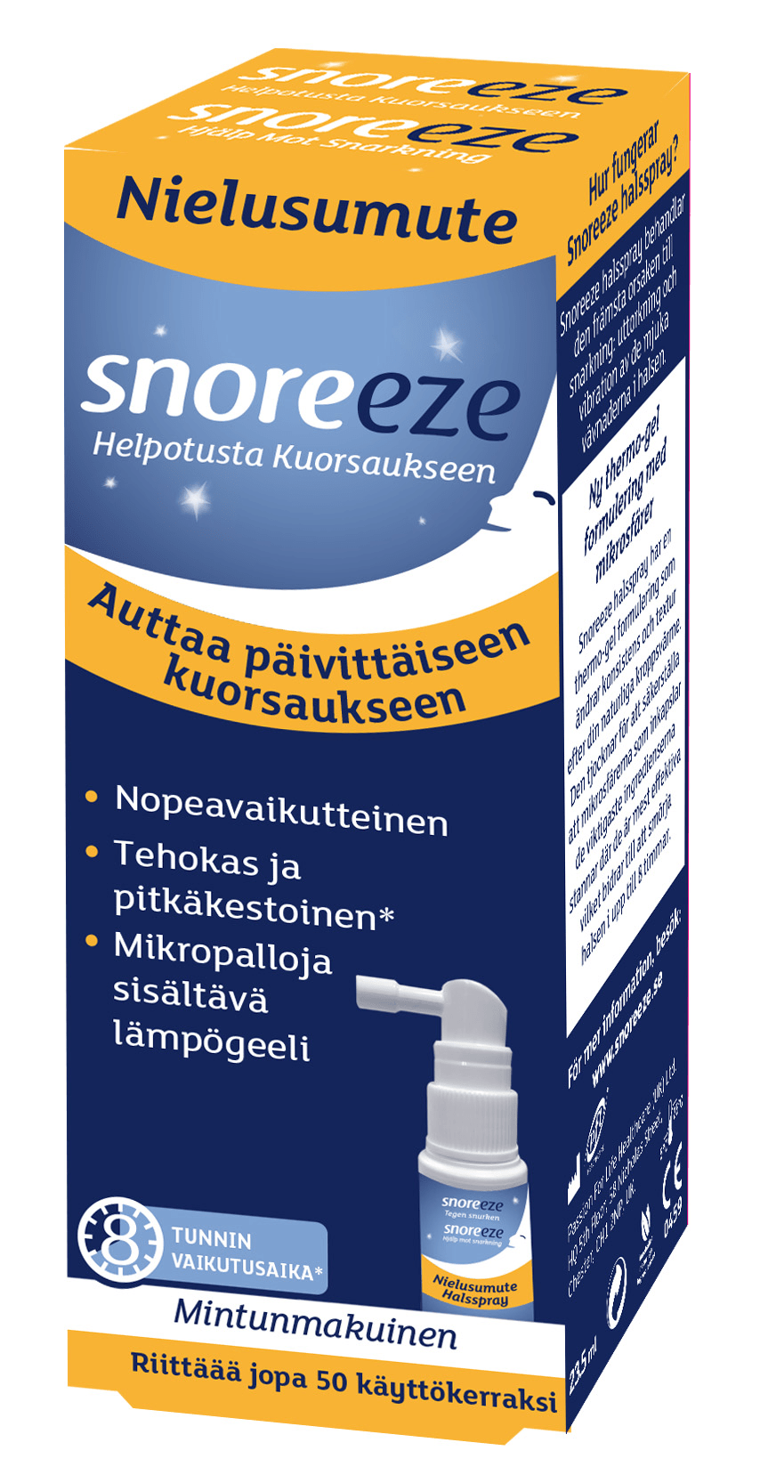 Snoreeze Nielusumute 23,5 ml - Sinunapteekki.fi