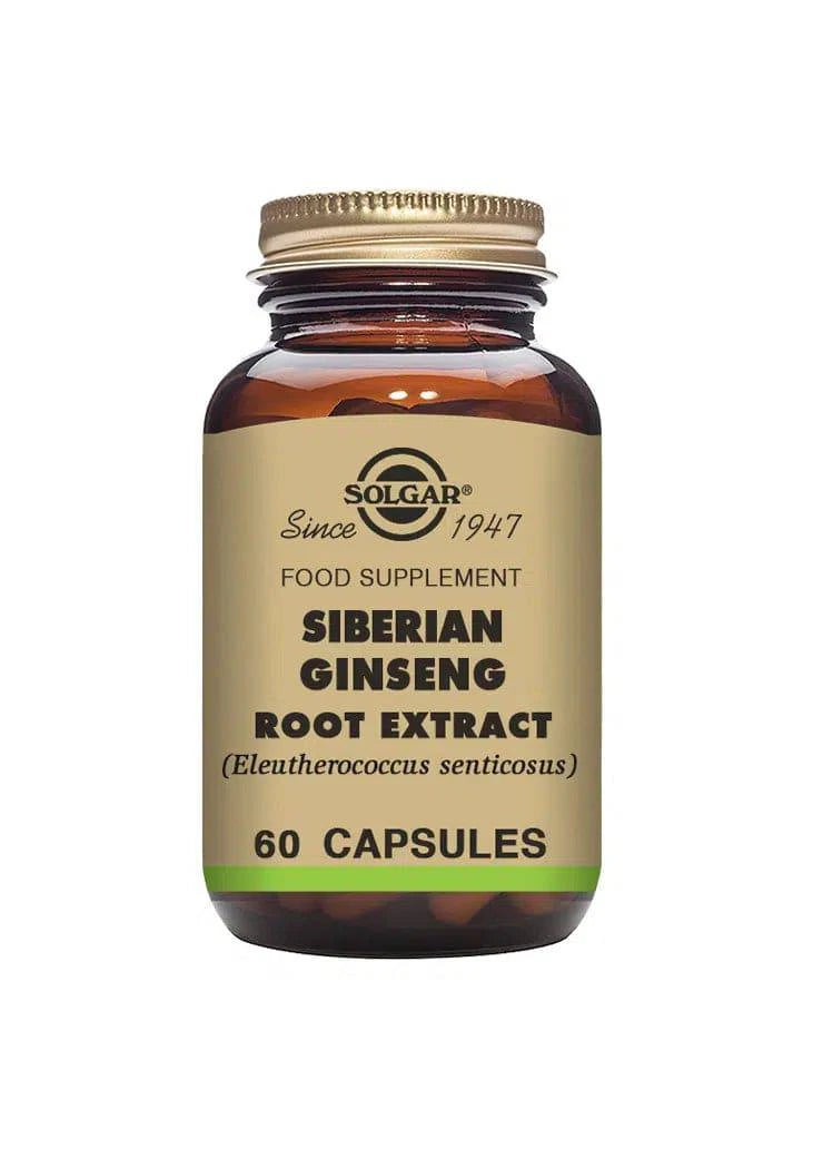 Solgar Siberian Ginseng Root Extract - Venäjänjuuri 60 kaps.