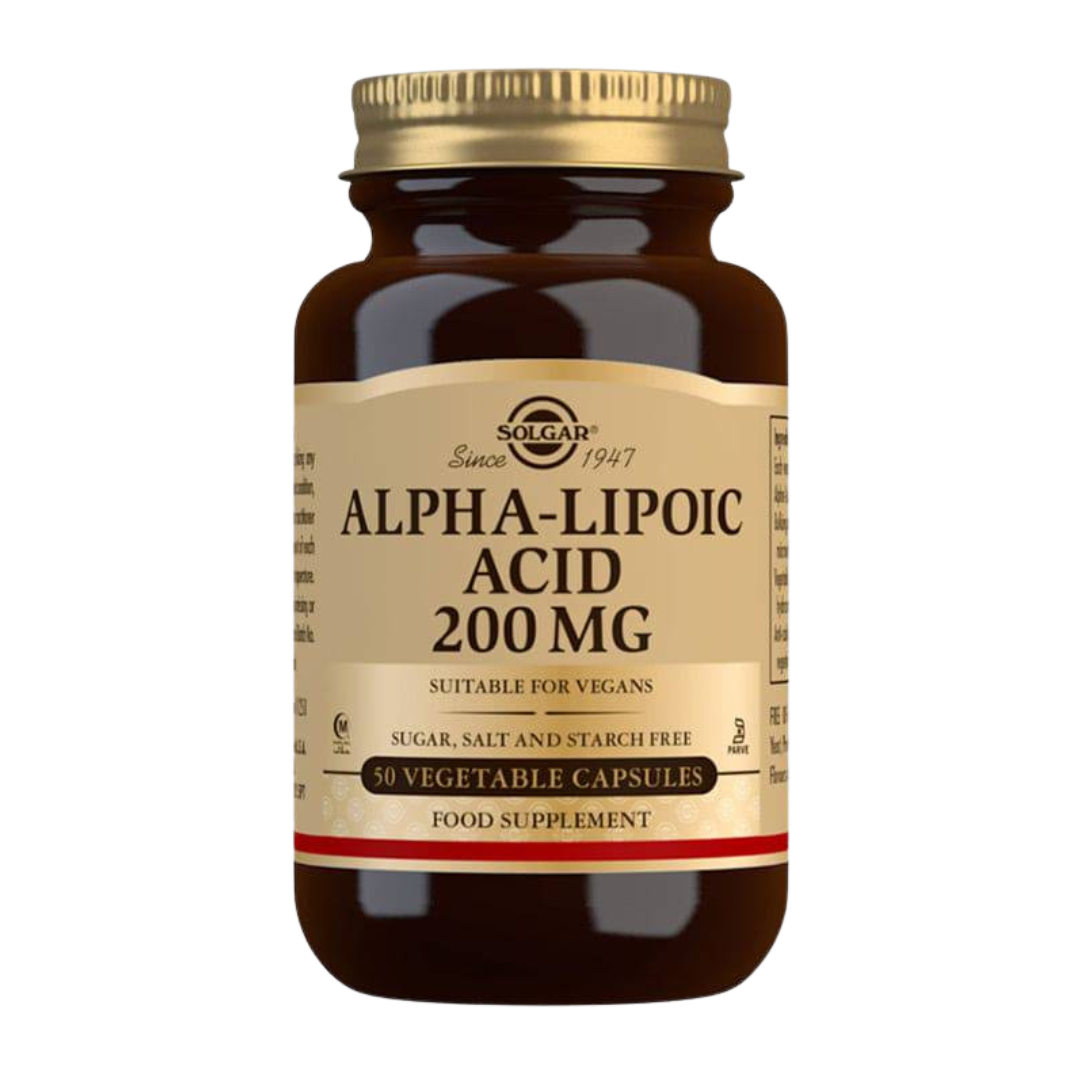 Solgar Alpha-Lipoic Acid - Alfalipoiinihappo 200 mg 50 kaps.