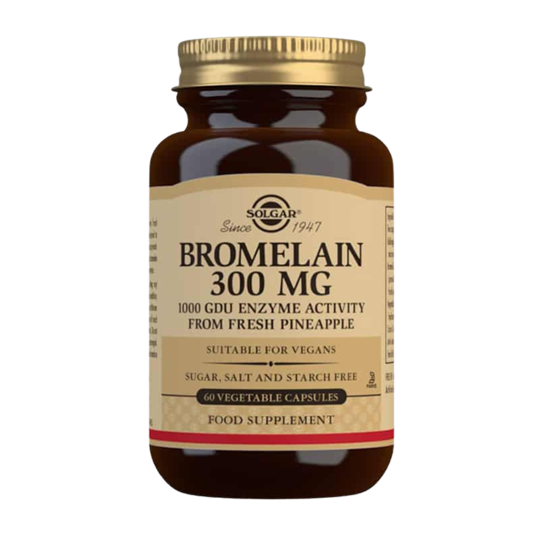 Solgar Bromelain 300 mg - Bromelaiini 60 kaps.