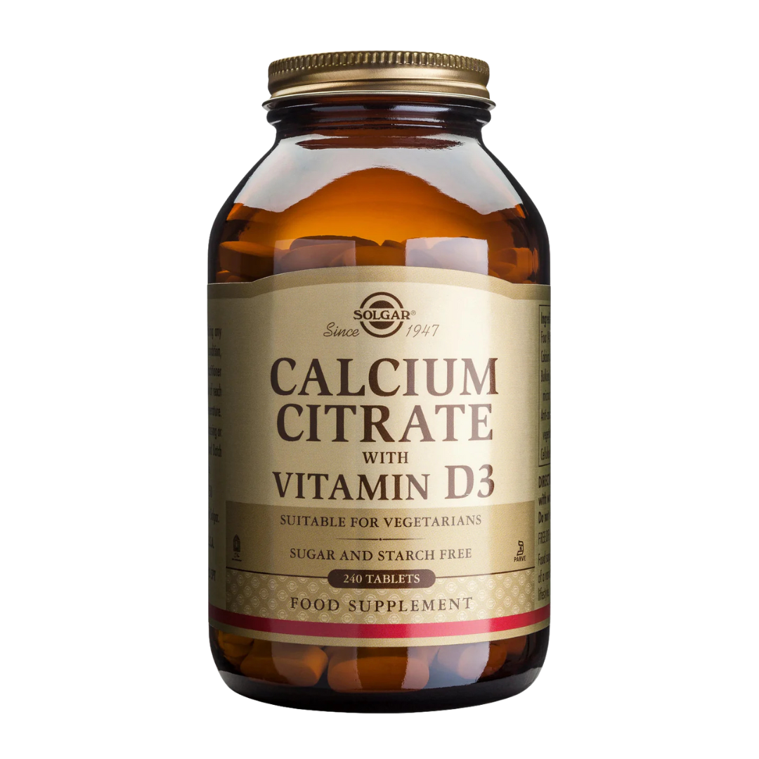 Solgar Calcium Citrate +D3 - Kalsiumsitraatti +D3 240 tabl.