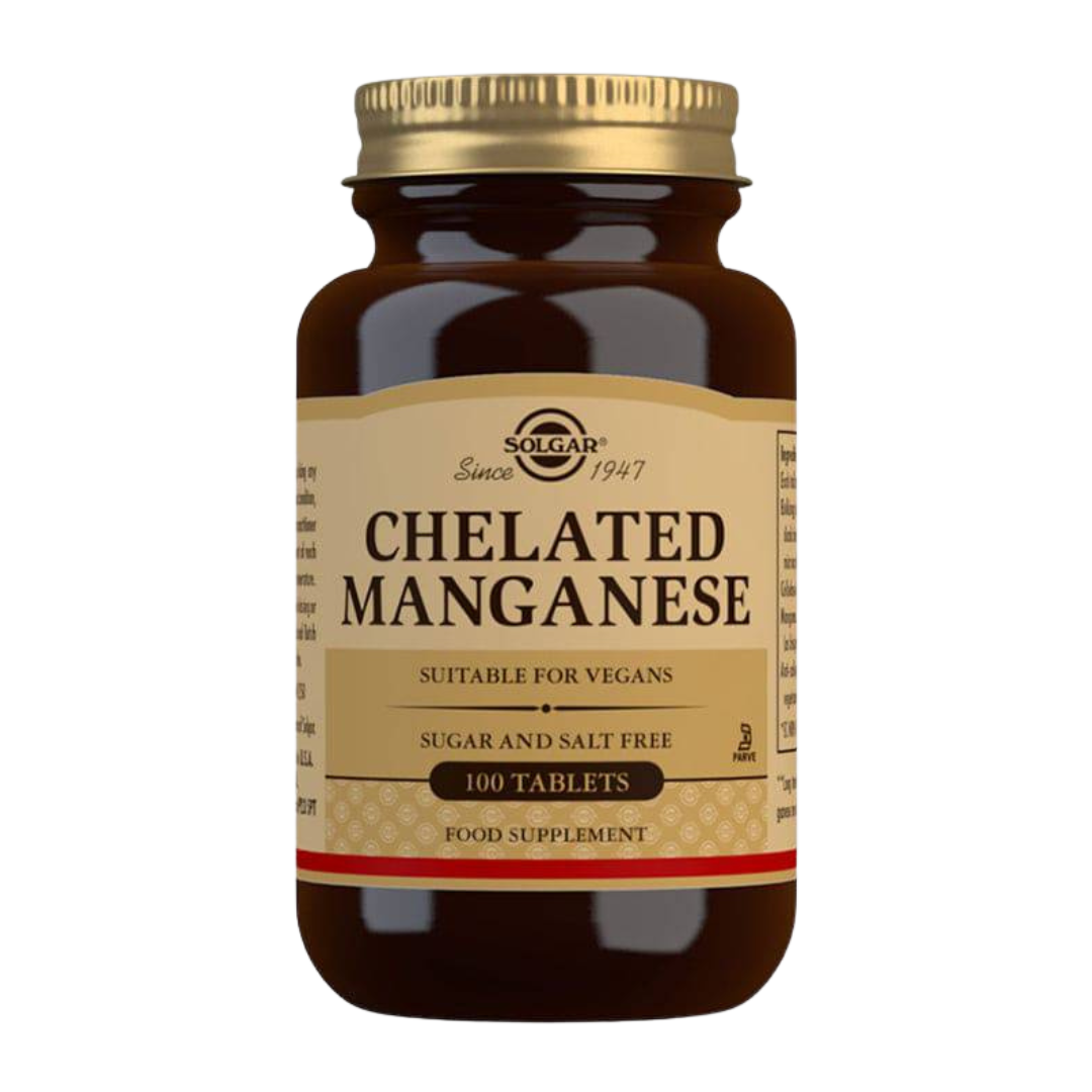 Solgar Chelated Manganese - Mangaanikelaatti 100 tabl.