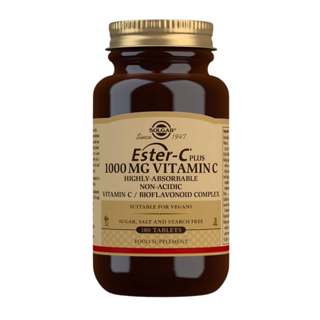 Solgar Ester-C-Plus 1000 mg Vitamin C - C-vitamiinivalmiste 180 tabl.
