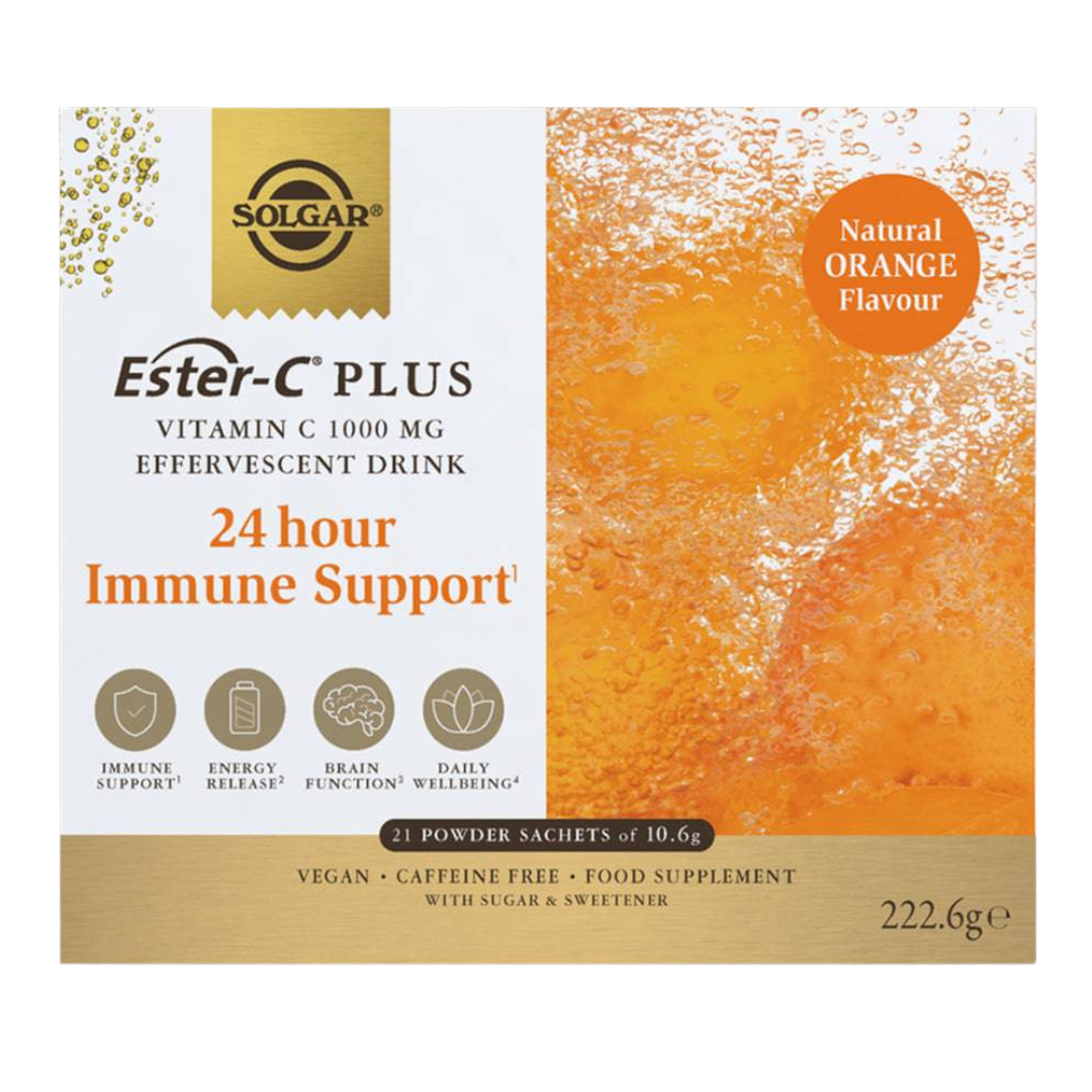 Solgar Ester-C Plus Vitamin C 1000 mg - Monivitamiini-Elektrolyytti-porejuomajauhe 21 annospussia