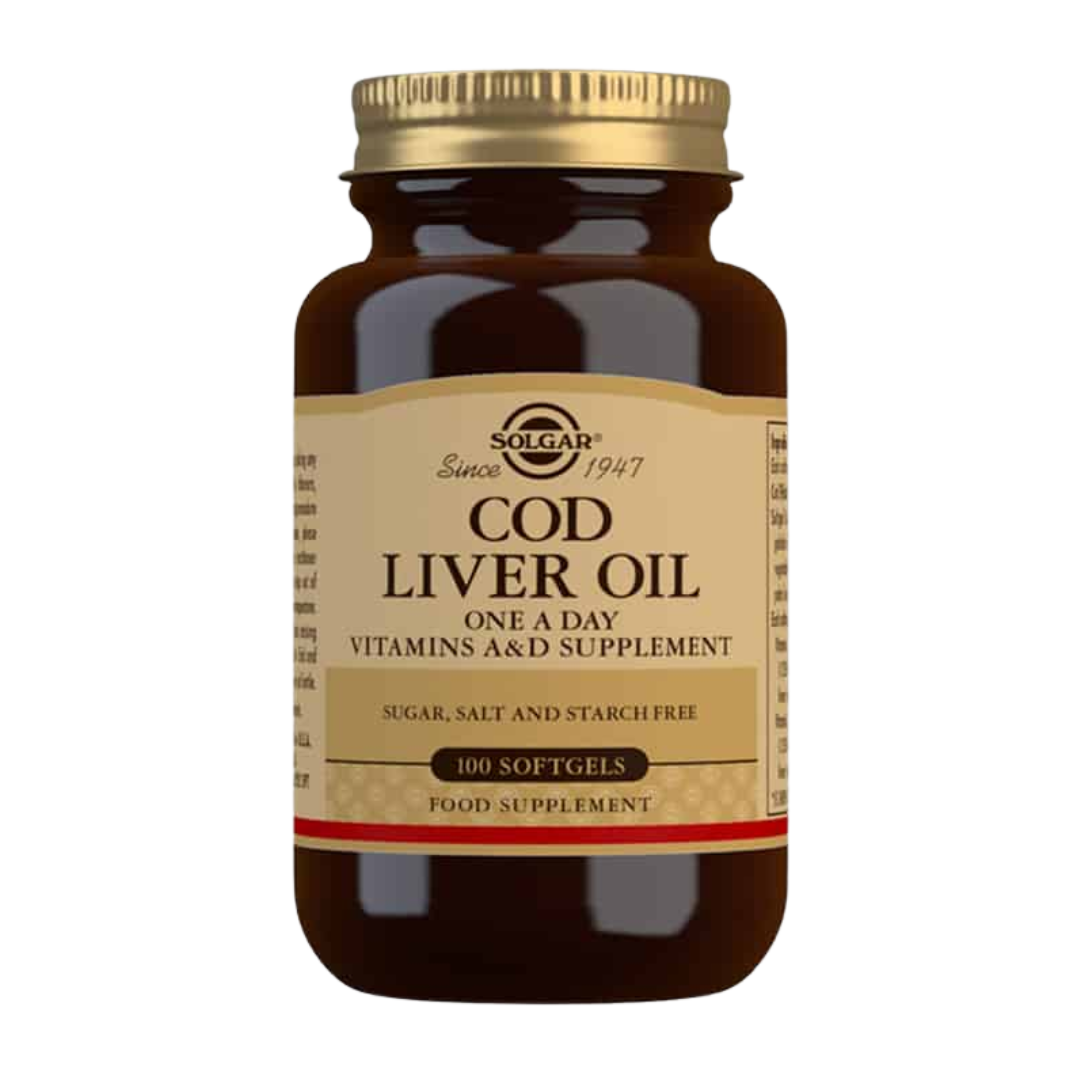 Solgar Cod Liver Oil - Turskanmaksaöljy 100 kaps.