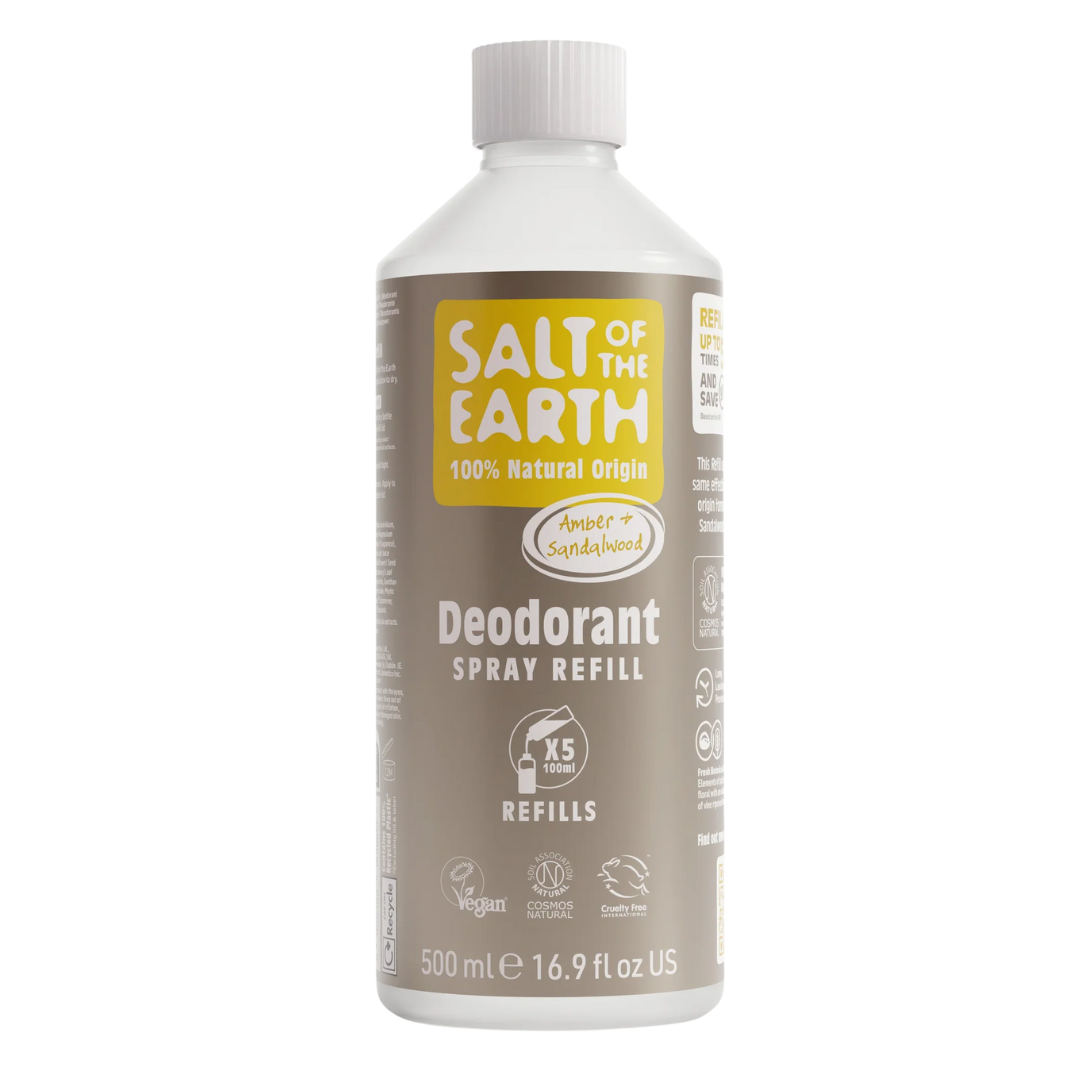 Salt of the Earth - Meripihka & Santelipuu Spray Deodorantti täyttöpakkaus 500 ml
