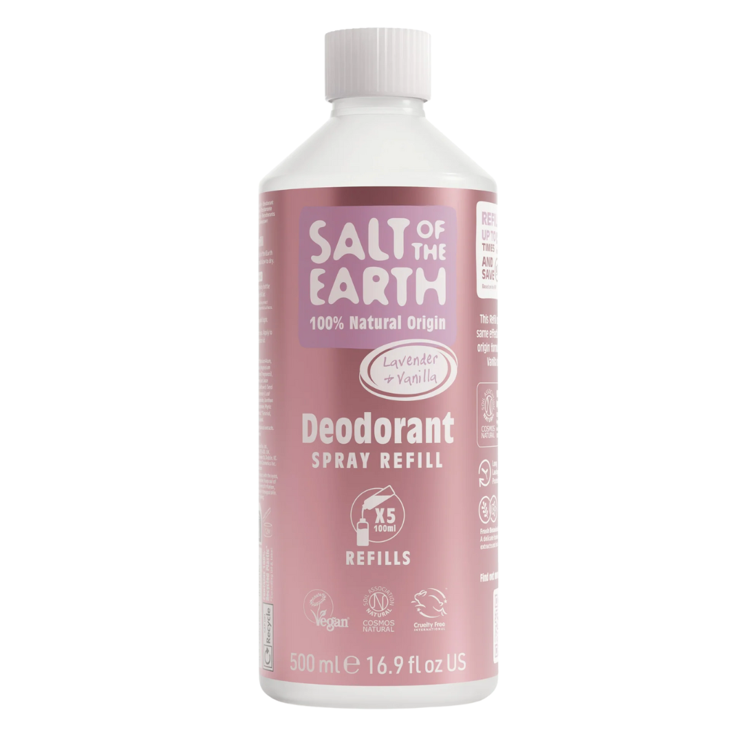 Salt of the Earth - Laventeli & Vanilja Spray Deodorantti täyttöpakkaus 500 ml