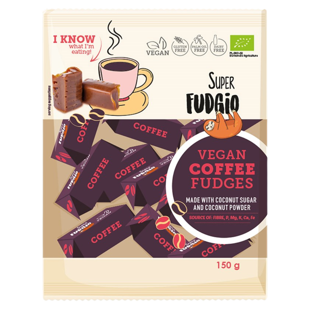 Super Fudgio toffee, kahvi 150 g, vegaaninen