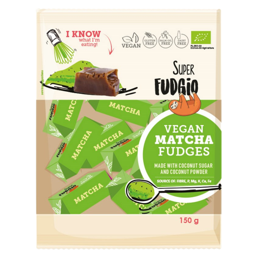 Super Fudgio Toffee, Matcha 150 g, vegaaninen