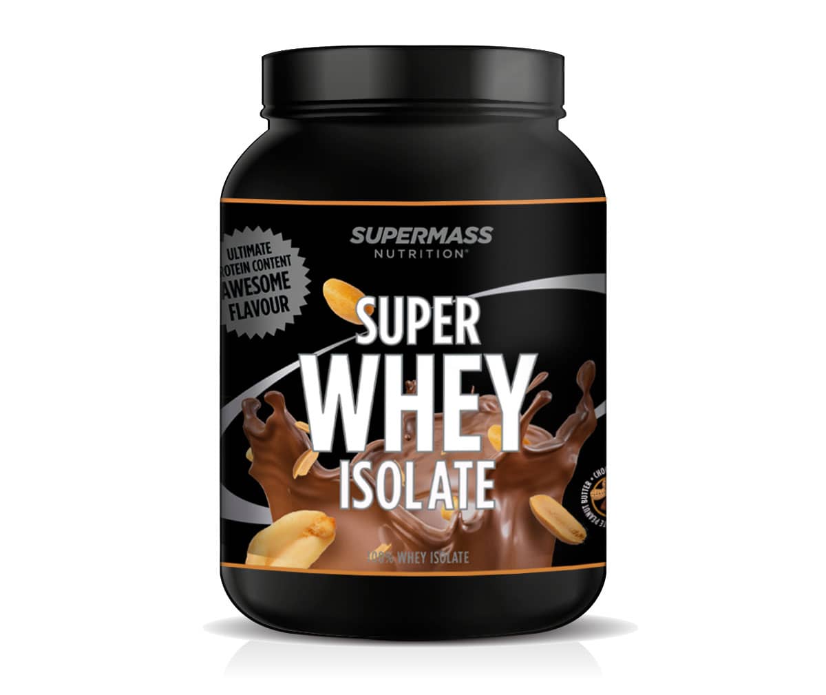 Supermass Nutrition Super Whey Isolate Suklaa ja Maapähkinävoi 1300 g - Sinunapteekki.fi
